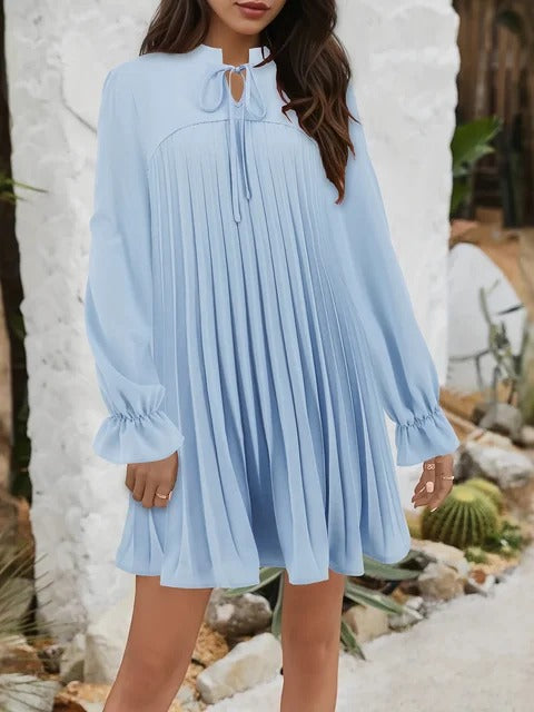 Autumn Long Sleeve Casual Loose Female Elegant Mini Dress