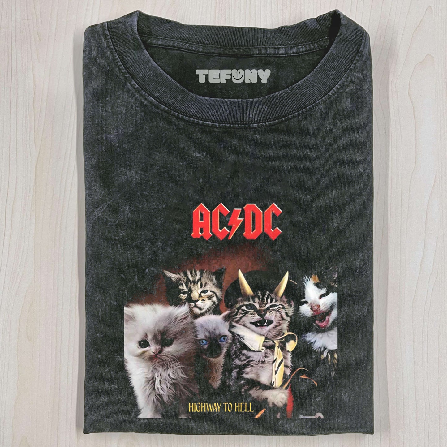 AC DC CAT TEE