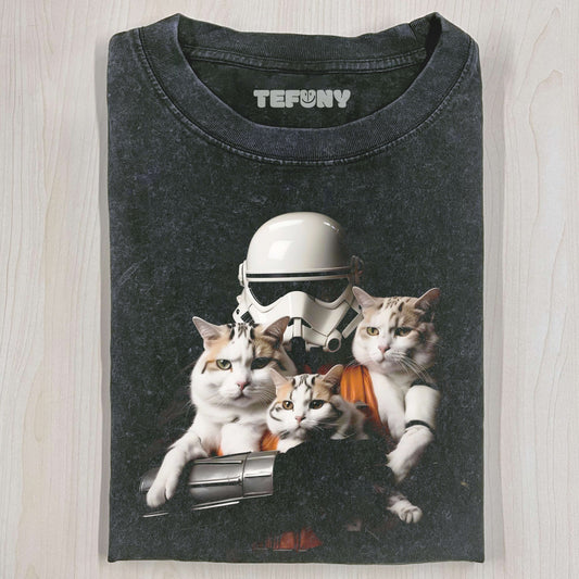 ANAKIN SKYWALKER HOLDING A CAT T-SHIRT V1