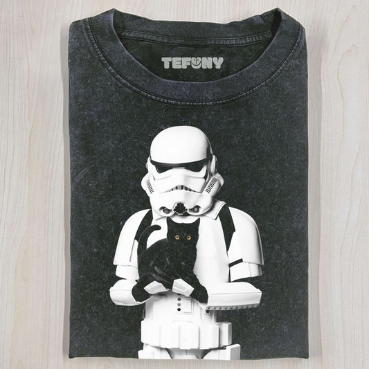 ANAKIN SKYWALKER HOLDING A CAT T-SHIRT V2