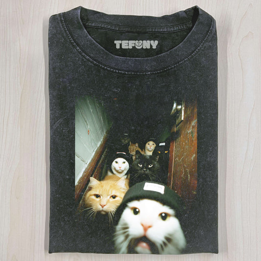 A GROUP OF COOL CATS T-SHIRT