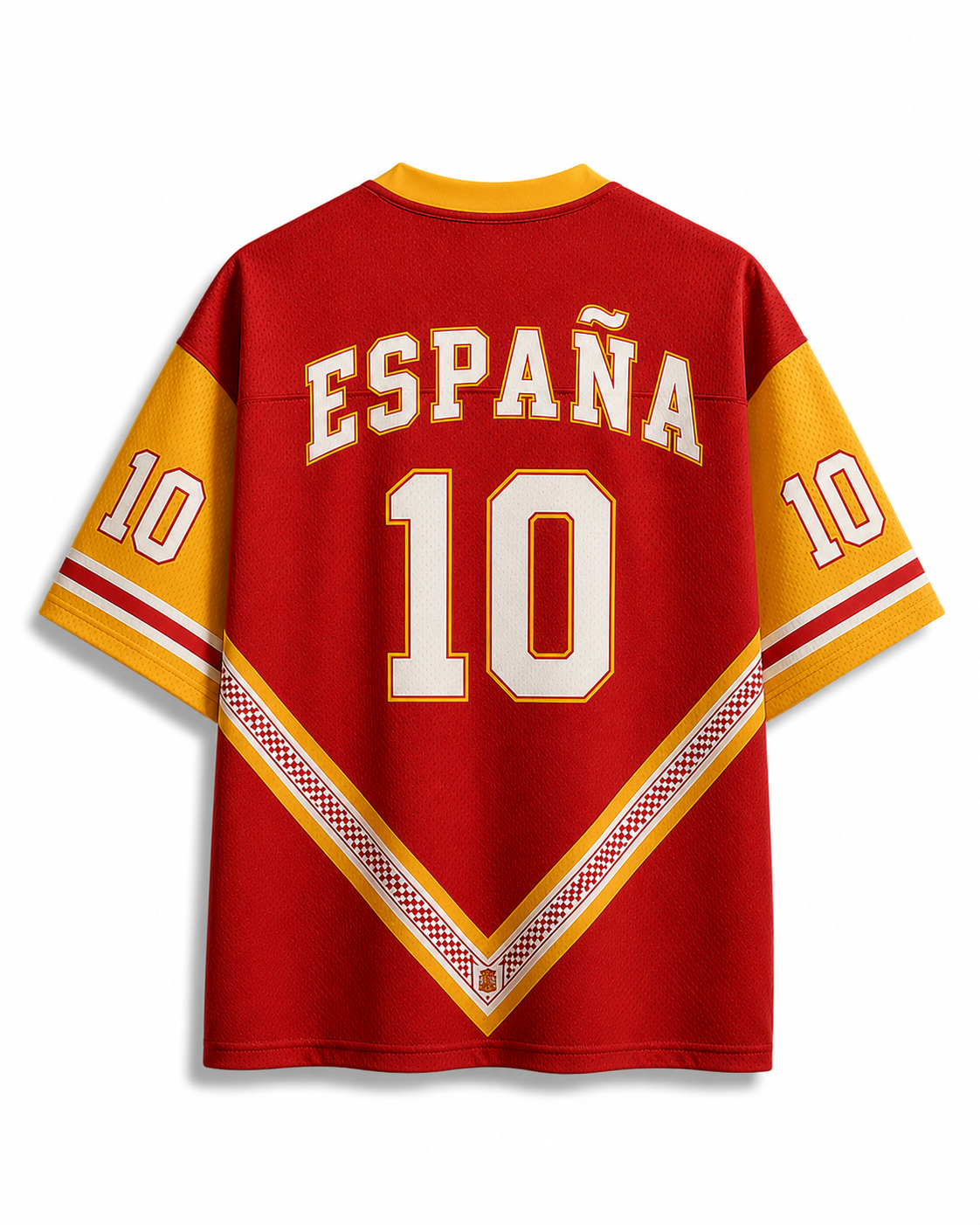 TheRetroTee Spain 26 Vintage Fußball-Mesh-Trikot