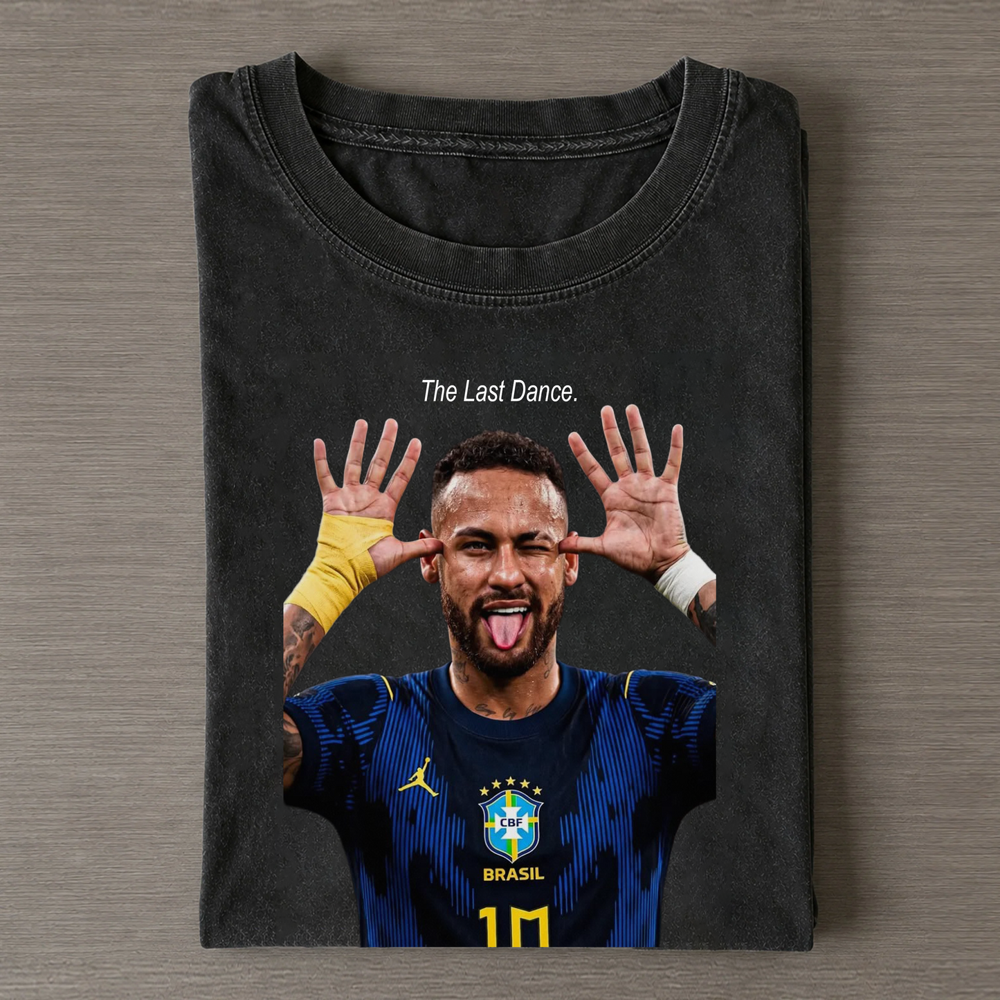 Neymar The Last Dance Vintage Washed Graphic Tee