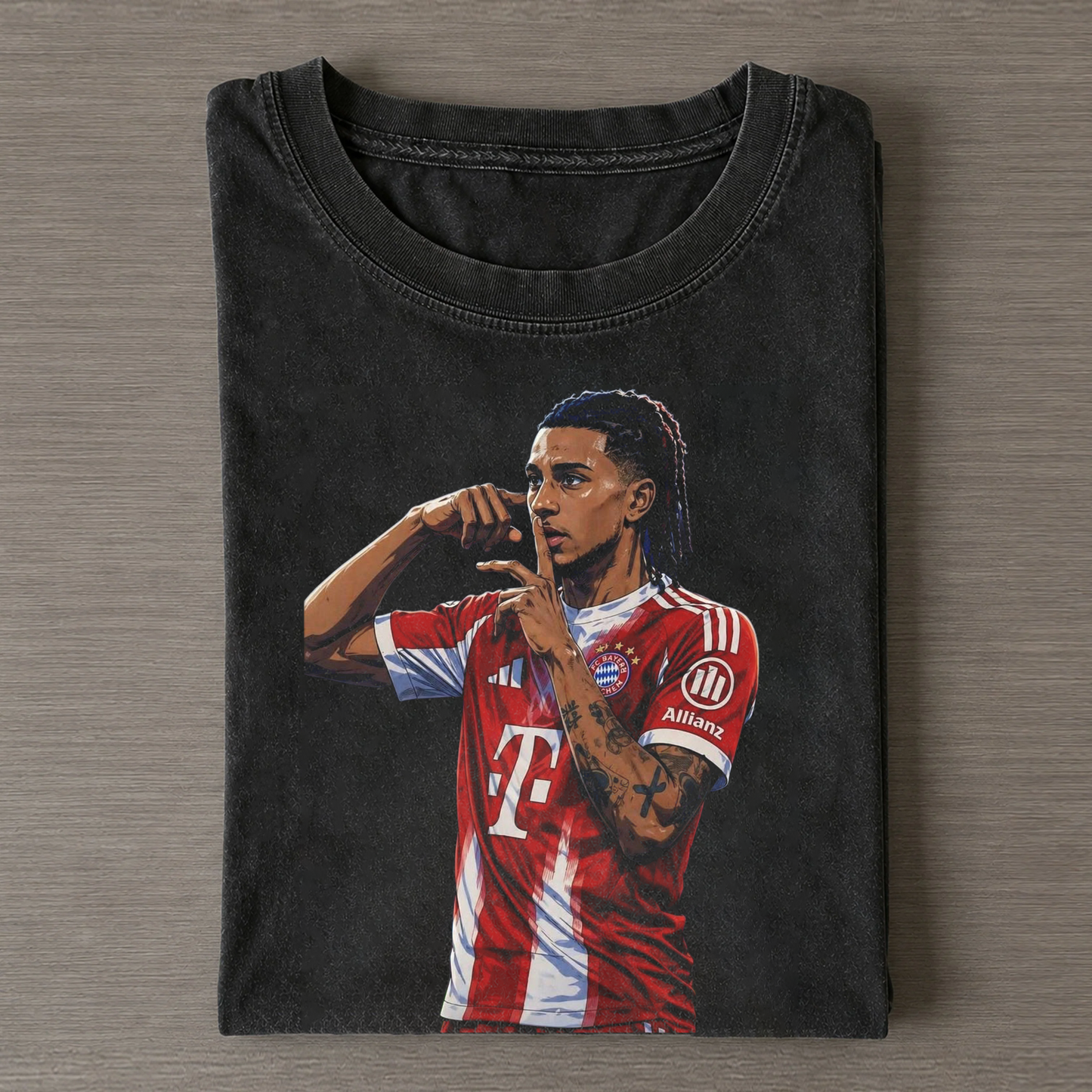 Michael Olise Bayern Shush Retro Vintage Tee
