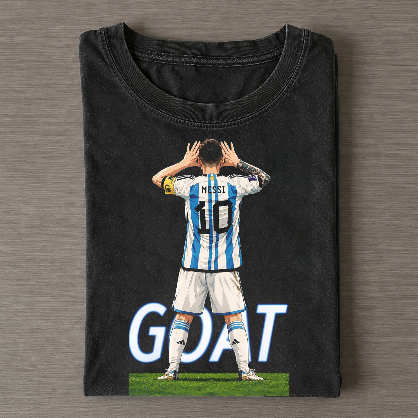 Lionel Messi World Cup GOAT Graphic T-Shirt