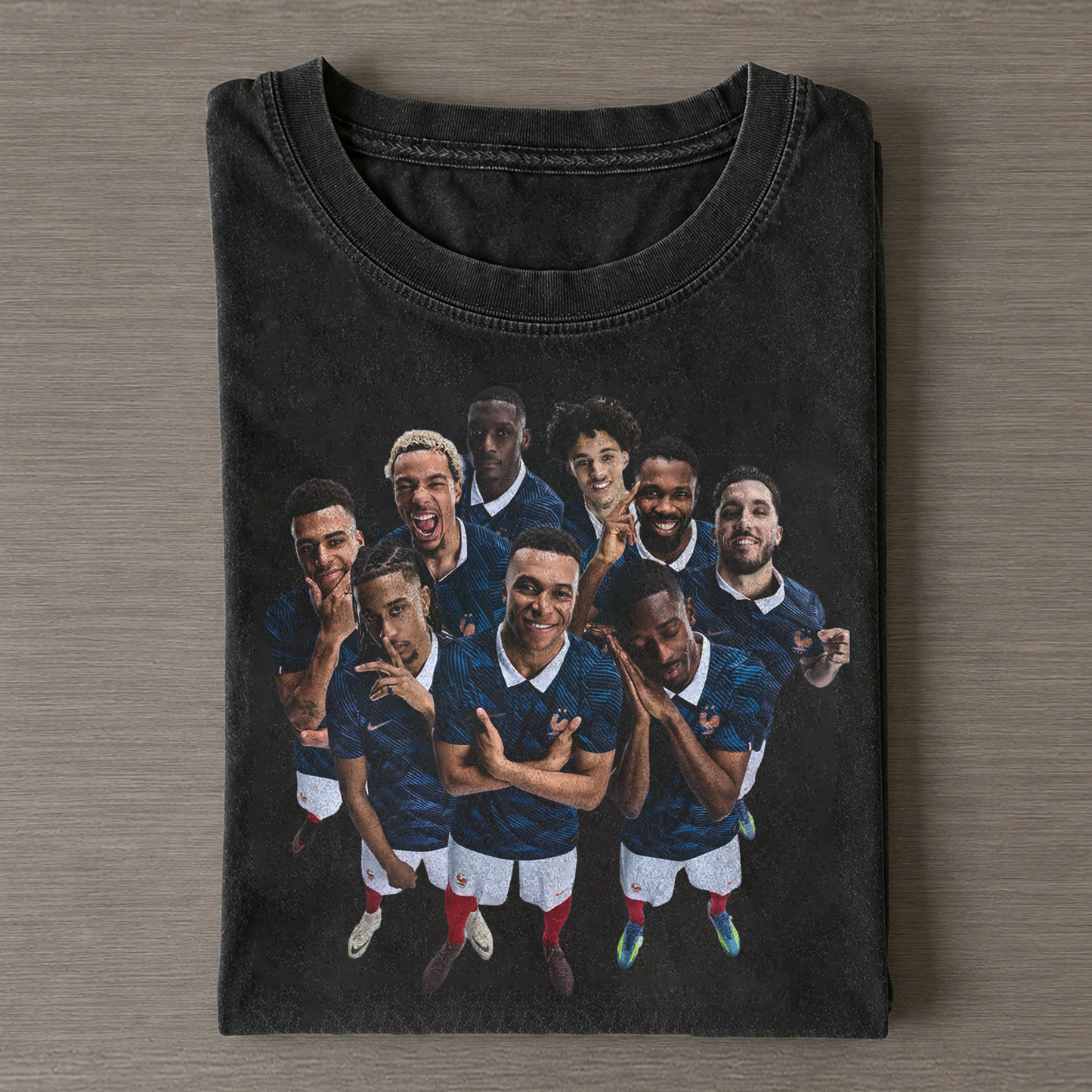 Kylian Mbappé & French Team Retro Graphic T-Shirt