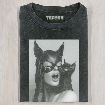 BUNNY AND CAT T-SHIRT