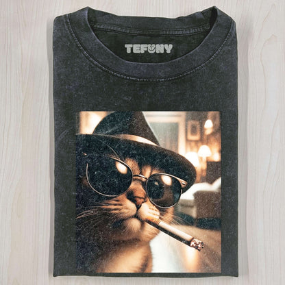 CAT RETRO T-SHIRT