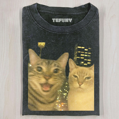 CAT SELFIE T-SHIRT 1.0