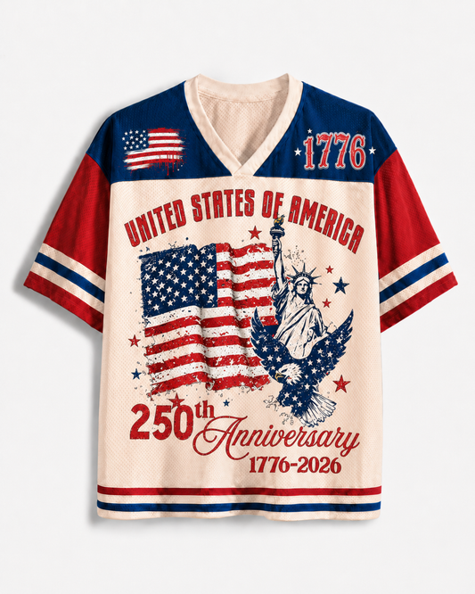 TheRetroTee America 250. Jubiläum Mesh-Trikot