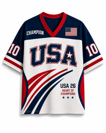 TheRetroTee USA 26 Retro Soccer Mesh Jersey