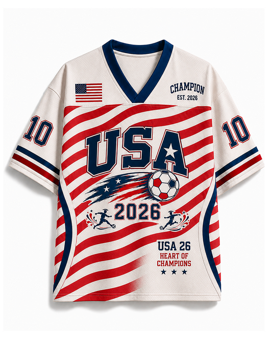 TheRetroTee USA Classic Soccer Mesh Jersey