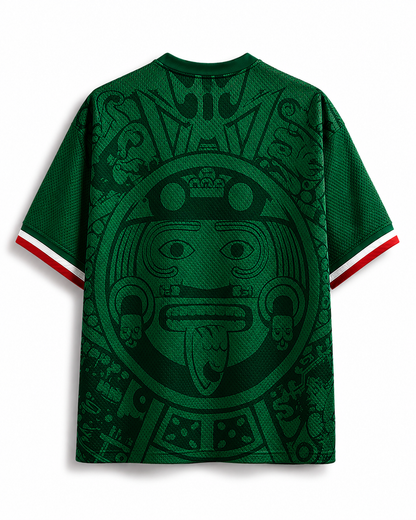 TheRetroTee Aztec Culture Mexico Heritage Soccer Mesh Jersey
