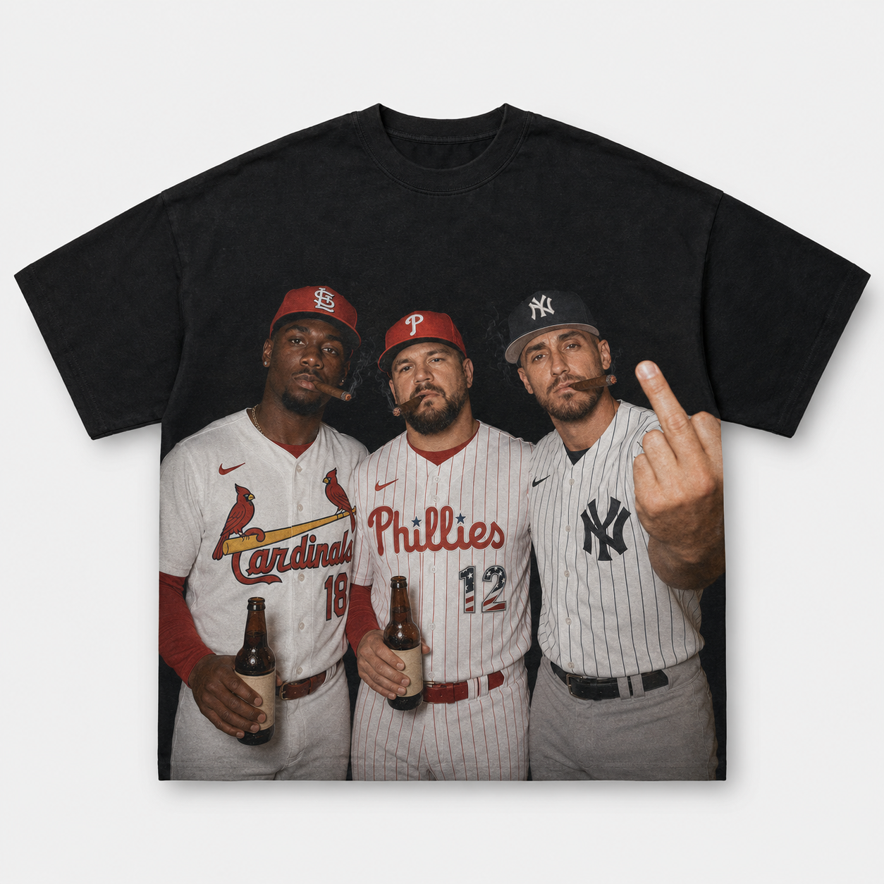 Baseball All-Star Three-Man Crew Vintage Tee
