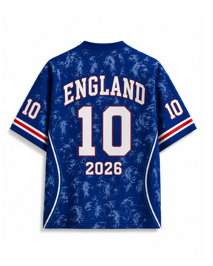 TheRetroTee England 26 Vintage Football Mesh Jersey