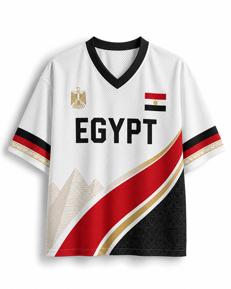 TheRetroTee Vintage Egypt Football Heritage Mesh Jersey