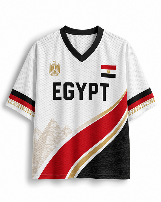 TheRetroTee Vintage Ägypten Football Heritage Mesh Trikot