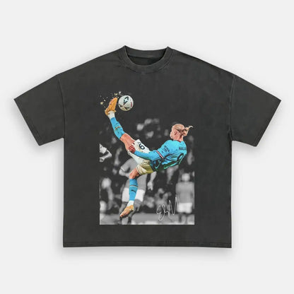 T-shirt Erling Haaland Retourné acrobatique