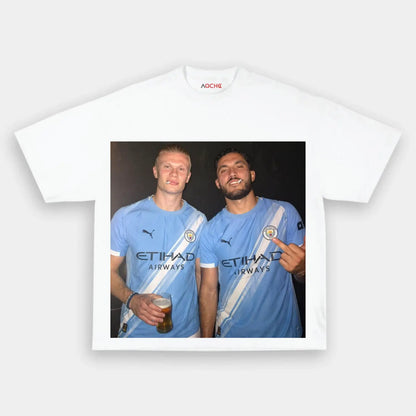 Erling Haaland ＆ Rayan Cherki Tee