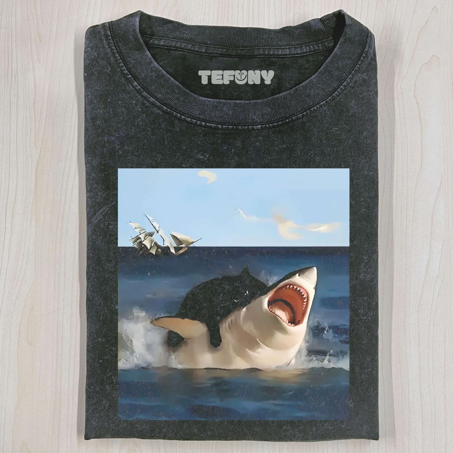 FAT CAT VS. SHARK T-SHIRT