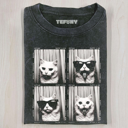 FUNNY CAT SELFIE T-SHIRT