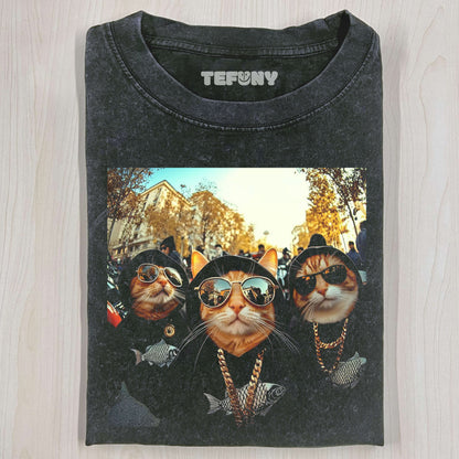 FUNNY HIP-HOP BORTHER CAT SWEATSHIRTS