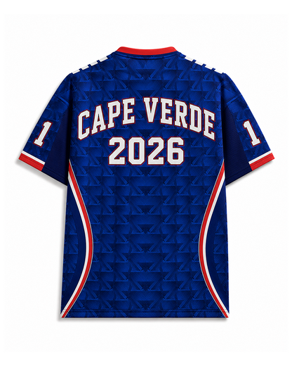 TheRetroTee Cape Verde 26 Breakout Football Mesh Jersey