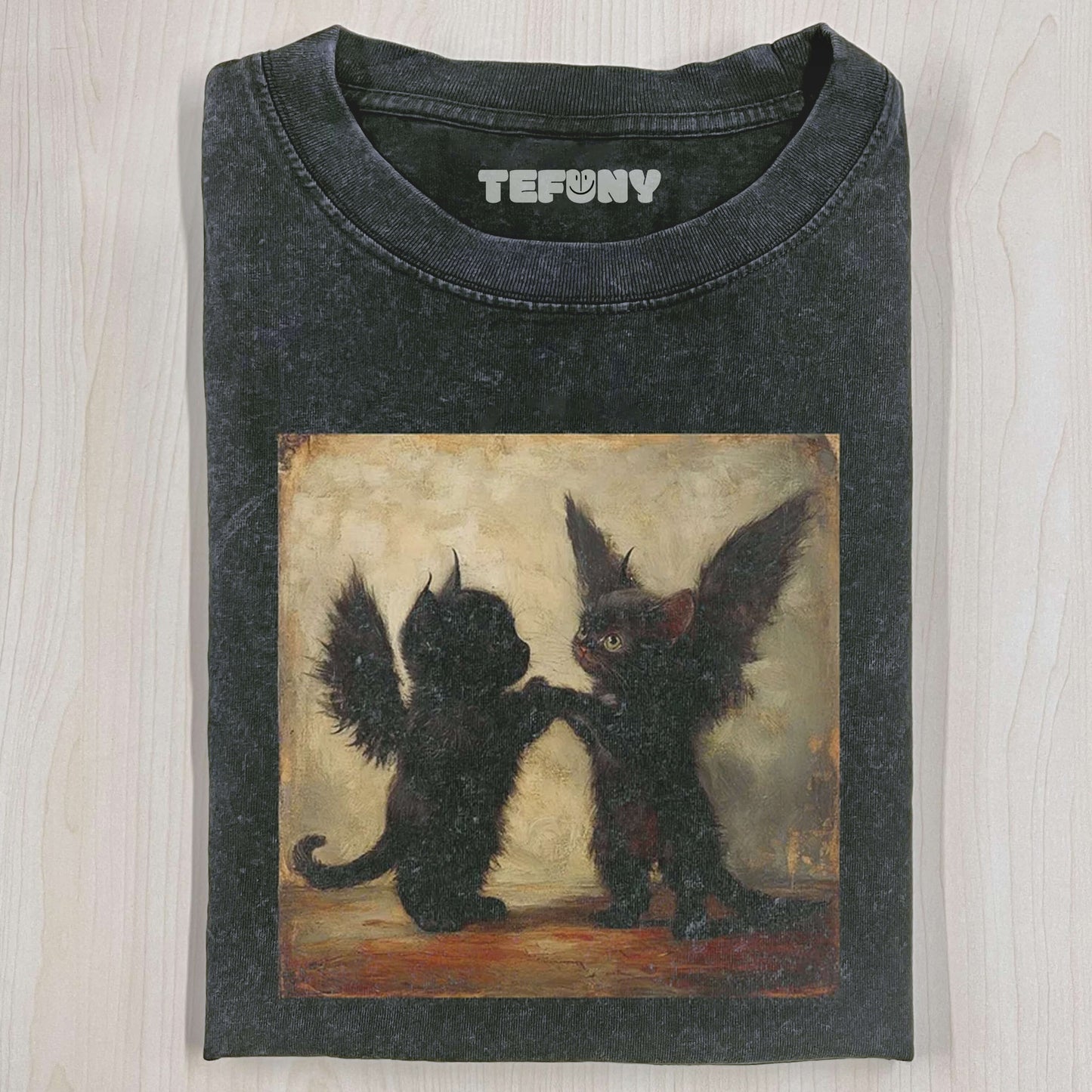 GOTHIC BAT CAT T-SHIRT