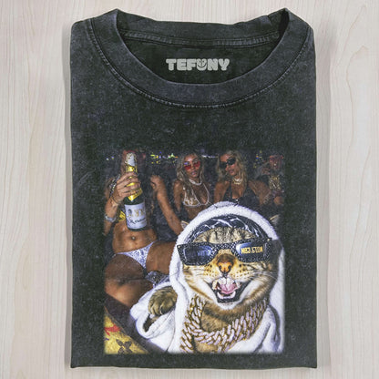 STREET STYLE CAT T-SHIRT