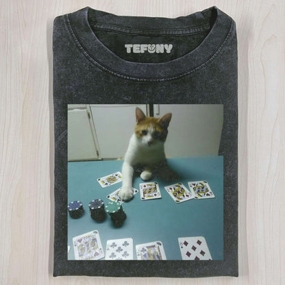 INTERESTING CAT V1 T-THIRT