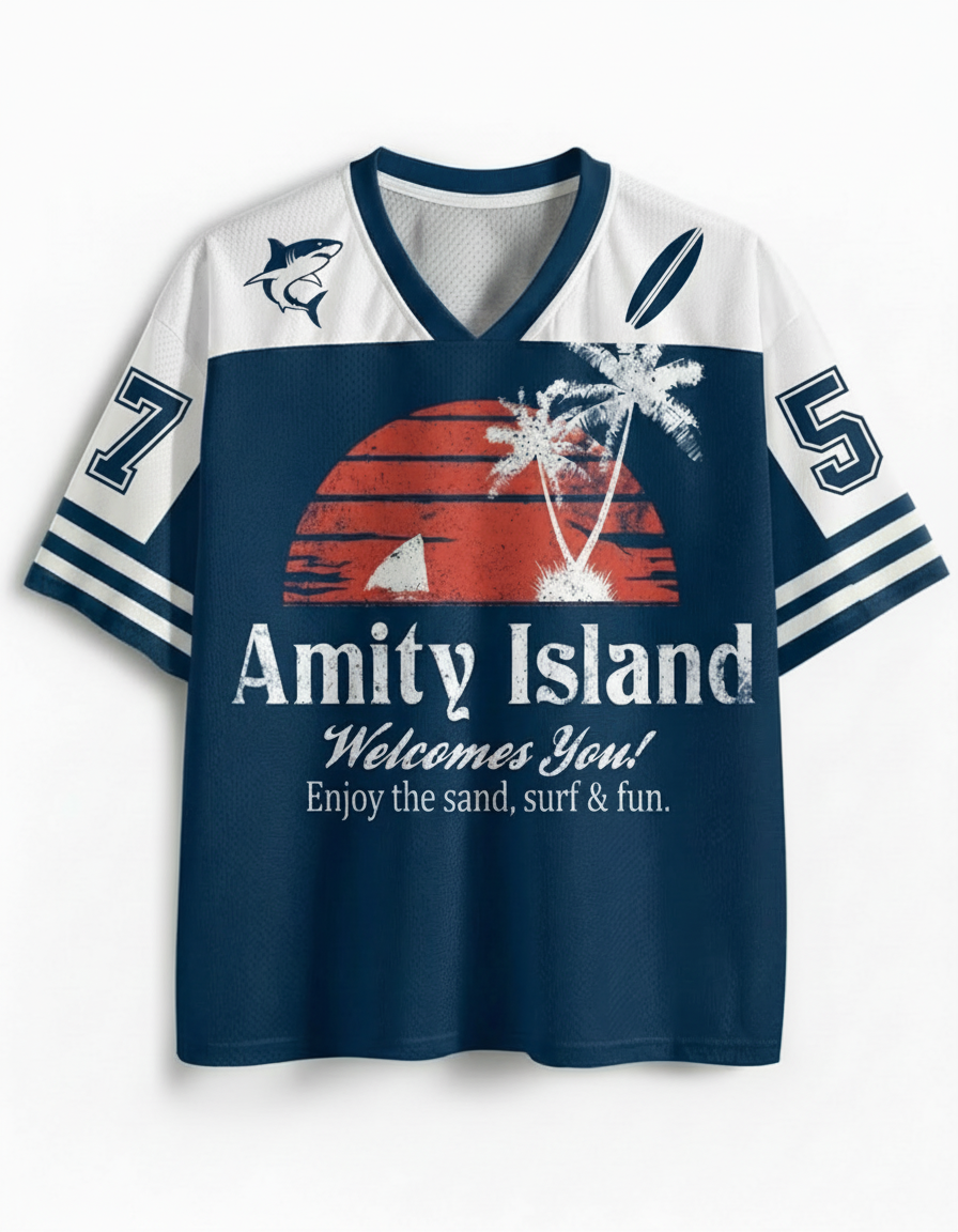 TheRetroTee Profitez du sable Maillot en résille des années 1970