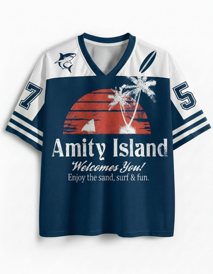 TheRetroTee Profitez du sable Maillot en résille des années 1970