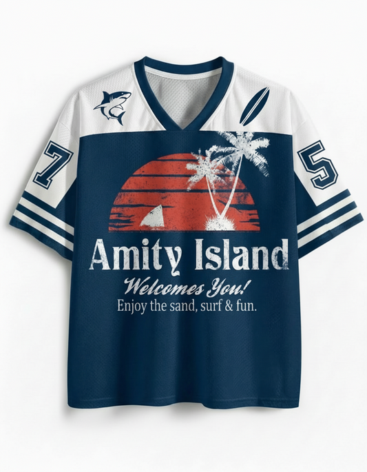 TheRetroTee Enjoy The Sand 1970s Mesh Jersey