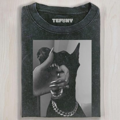 RETRO STREET STYLE & DOG T-SHIRT