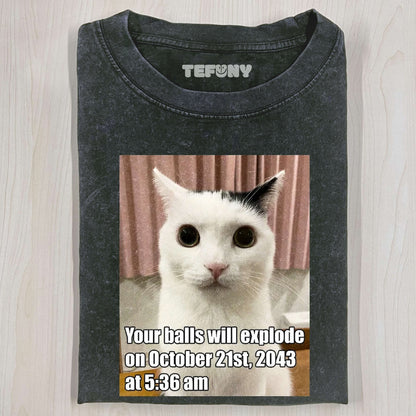 RETRO FUNNY CAT EXPRESSION PACK T-SHIRT V5
