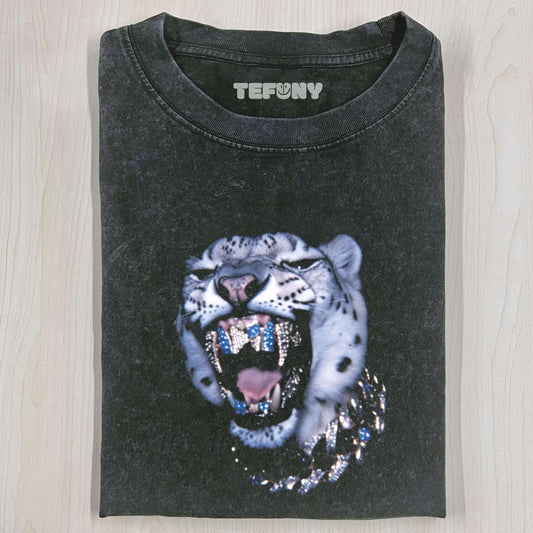 RETRO STREET STYLE & LEOPARD T-SHIRT