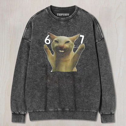 SIX SEVEN CAT MEME TEE & SWEAT & HOOD