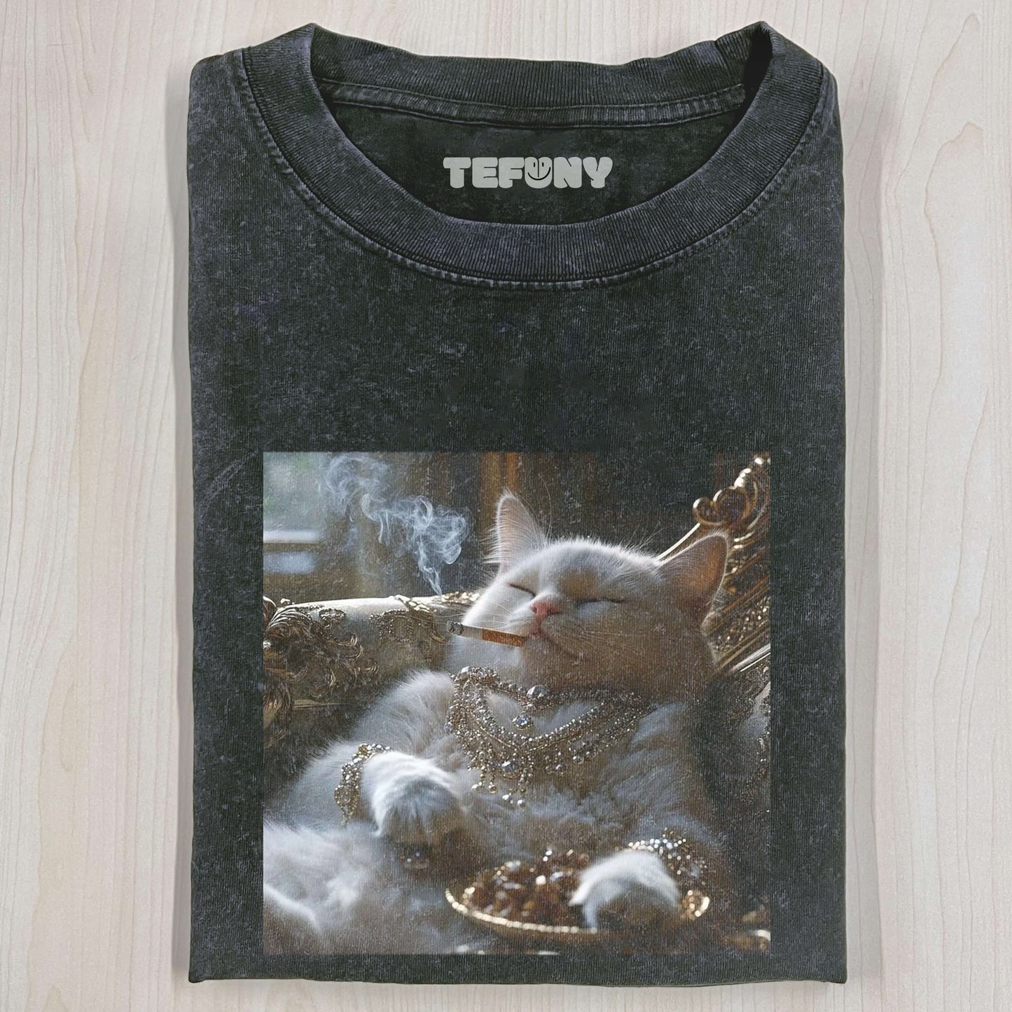 SMOKING CAT MEME T-SHIRT V5
