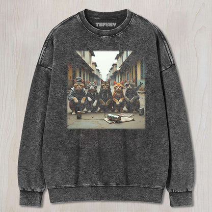 STREET CAT GANG TEE & SWEAT & HOOD