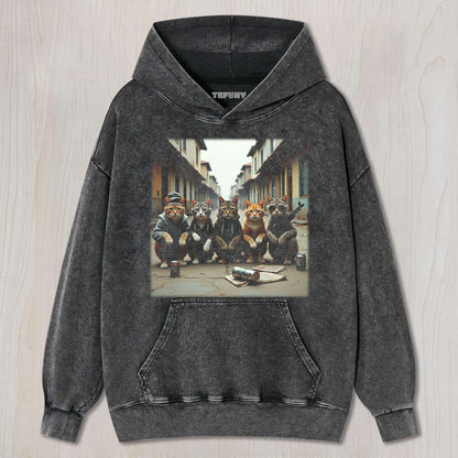 STREET CAT GANG TEE & SWEAT & HOOD