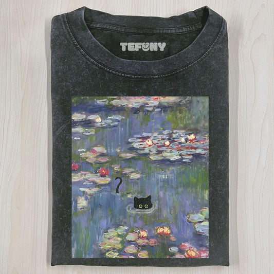 THE CAT IN THE POND T-THIRT