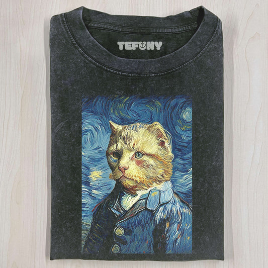 VAN GOGH'S CAT T-SHIRT