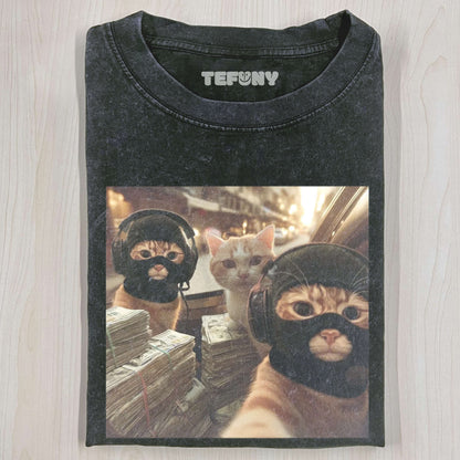 WACKY CAT MEME T-SHIRT V1