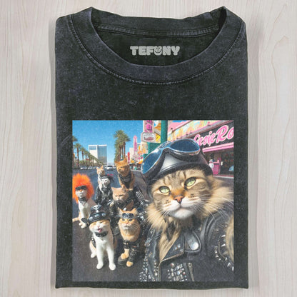 WACKY CAT MEME T-SHIRT V4