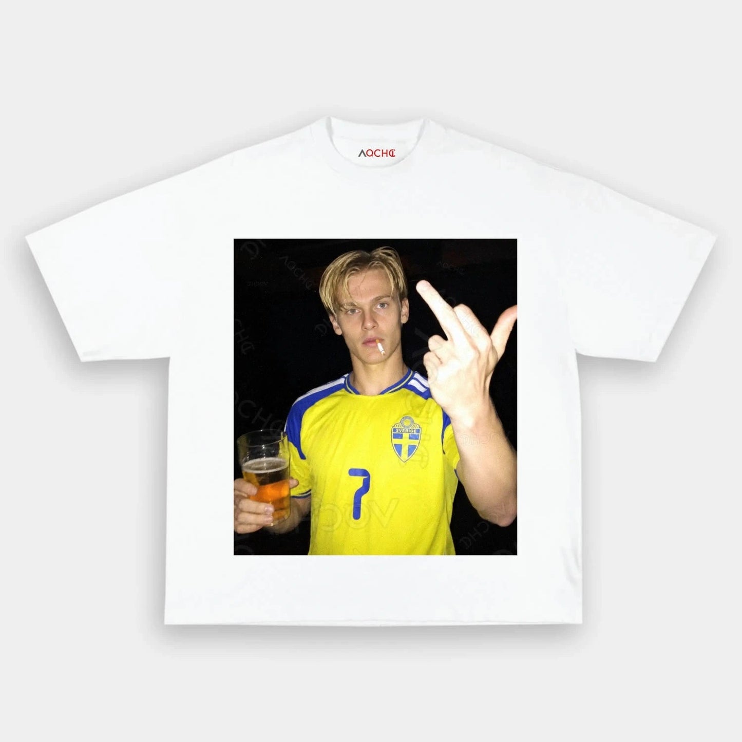 T-shirt style football Suède 5