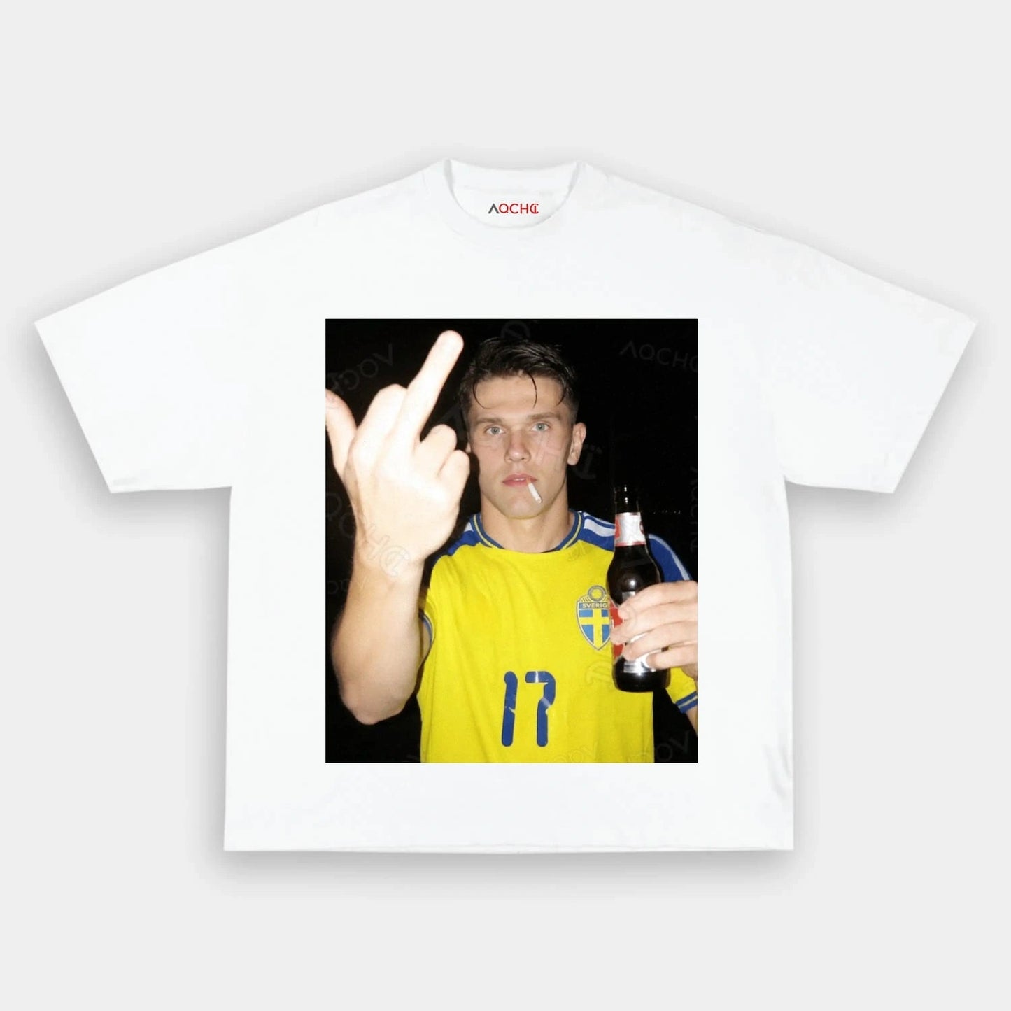 T-shirt style football Suède 10