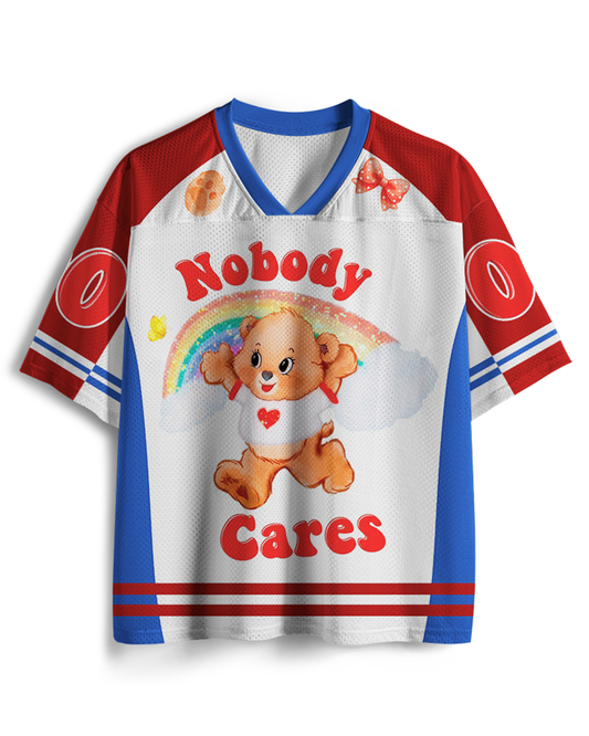 TheRetroTee Nobody Cares 1970s Mesh Jersey