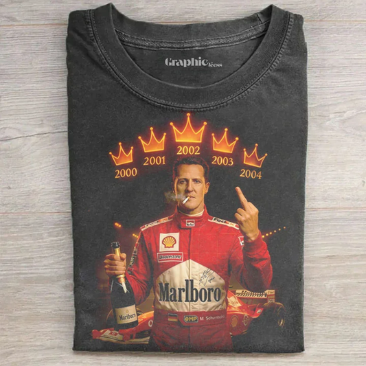 F1 Schumacher 5-Time Champion Legends Vintage T-Shirt