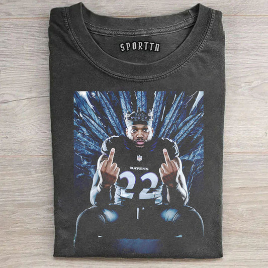 Derrick Henry King Henry NFL Baltimore Ravens #22 T-shirt