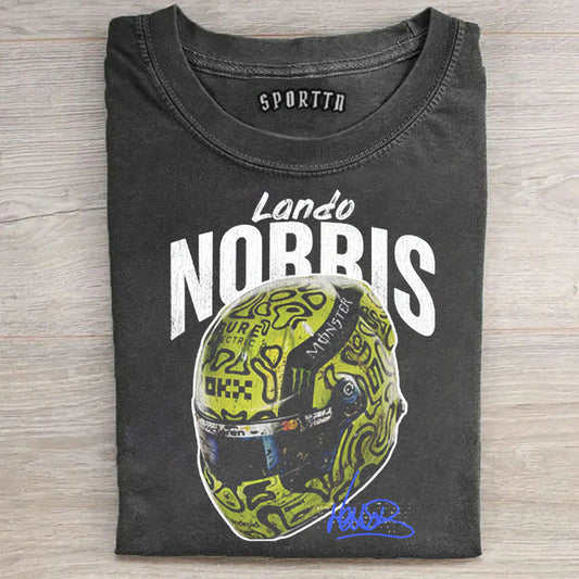 "F1 Racing - Norris Helmet" Washed Tee